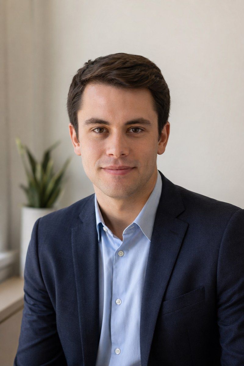 Final LinkedIn-ready headshot from a live remote session.