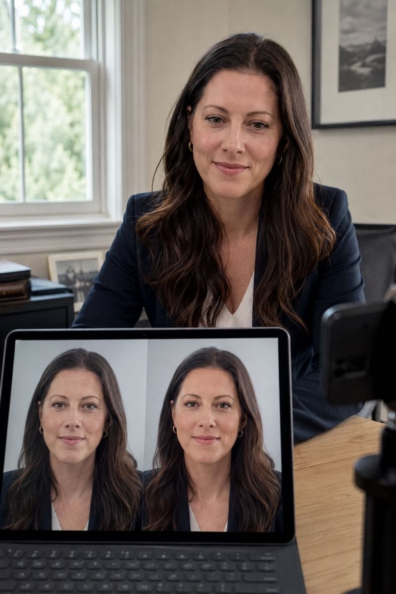 Subtle headshot retouching that keeps the person recognizable.